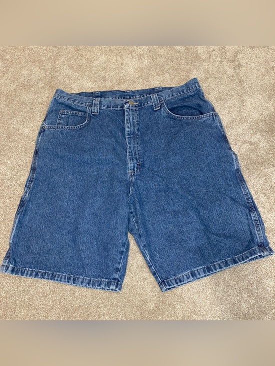 Wrangler Other - Wrangler Carpenter Denim Jorts Men’s Size 38 Summer Jean Shorts Faded